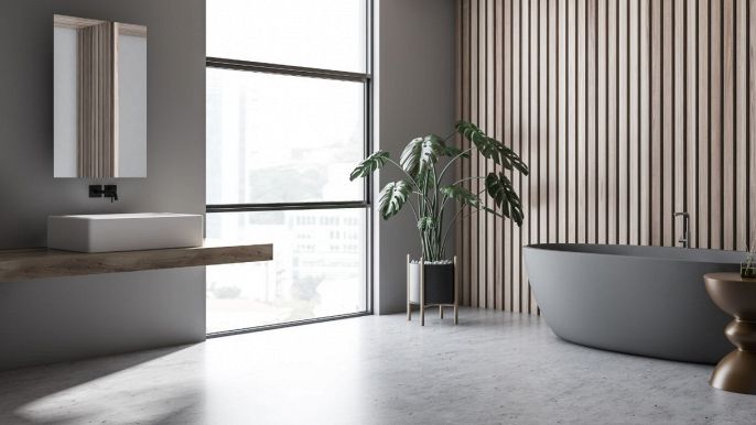 bagno effetto cemento