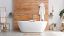 Idee per creare un bagno bianco e legno