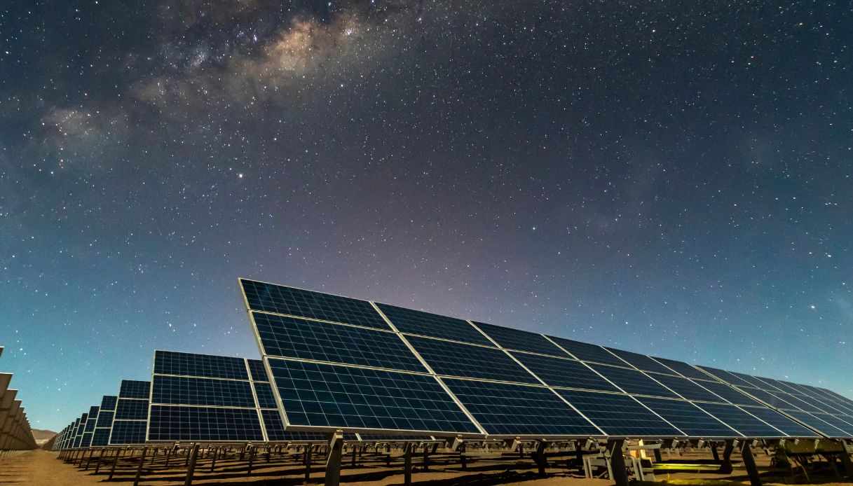 fotovoltaico di notte