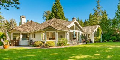 villa con giardino
