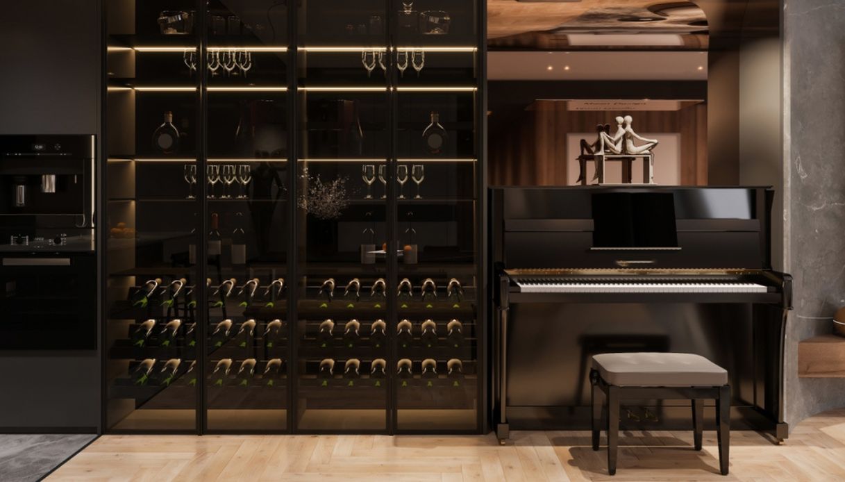 cantina di vini in casa