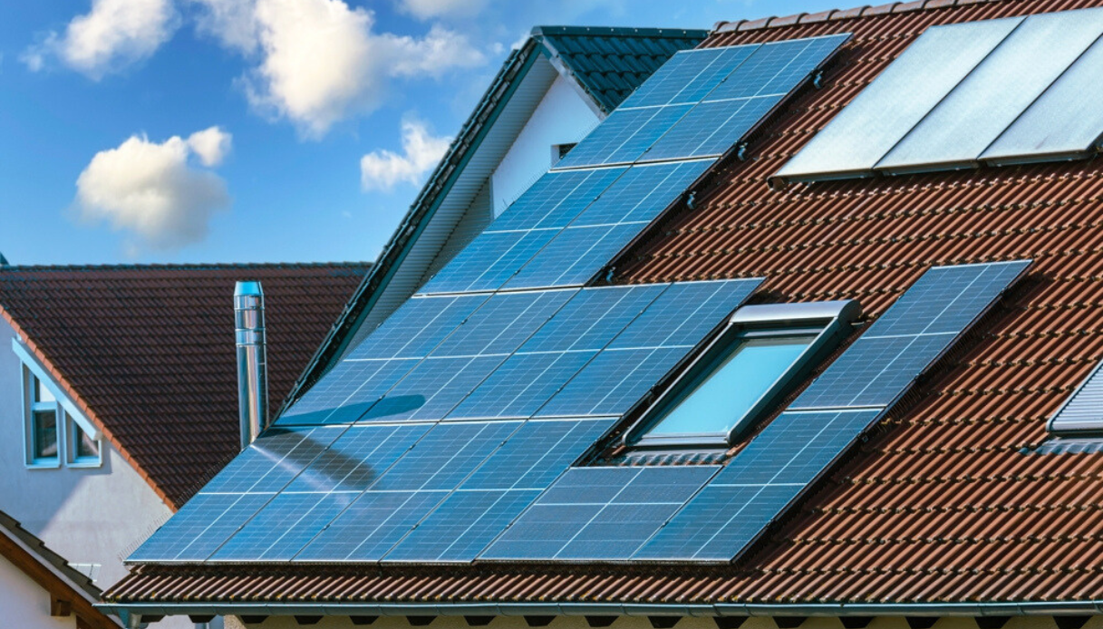pannelli solari su abitazione