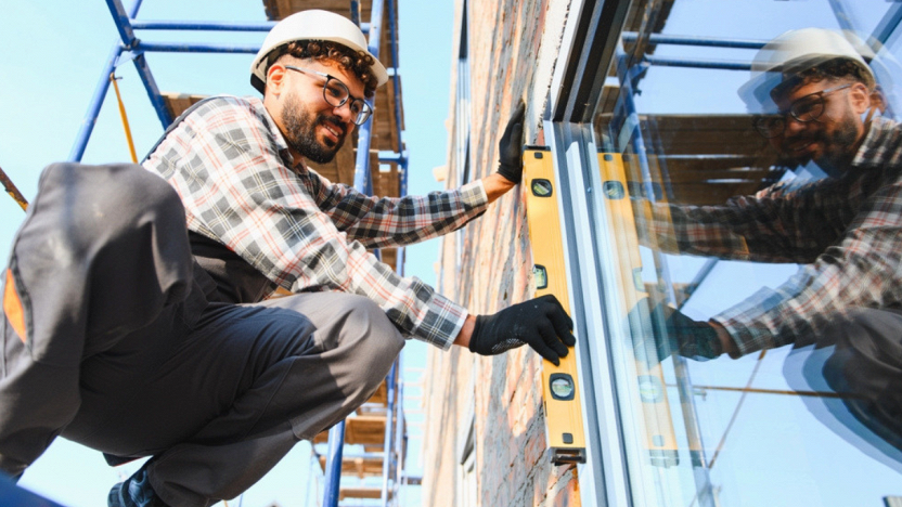 operaio in cantiere