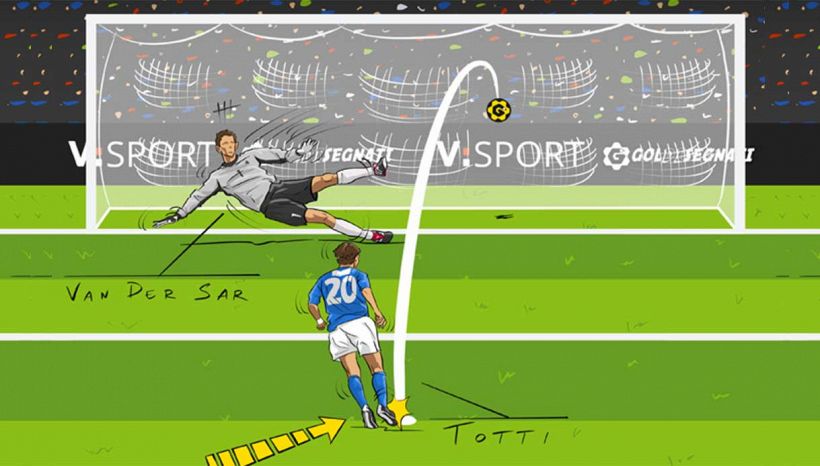 Il Cucchiaio di Totti in Italia-Olanda: 5 motivi per considerarlo un manifesto del calcio