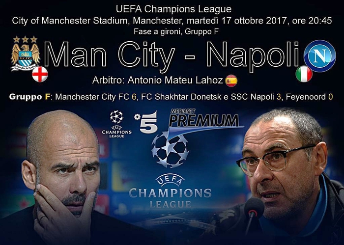 Champions: City show per 30', Napoli esce a testa alta