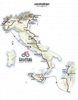 Giro d'Italia 2018, il calendario delle tappe