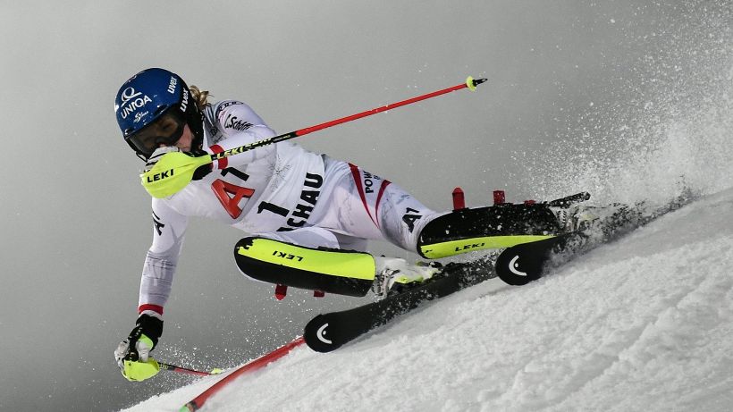Cdm sci: Schild in testa slalom Flachau