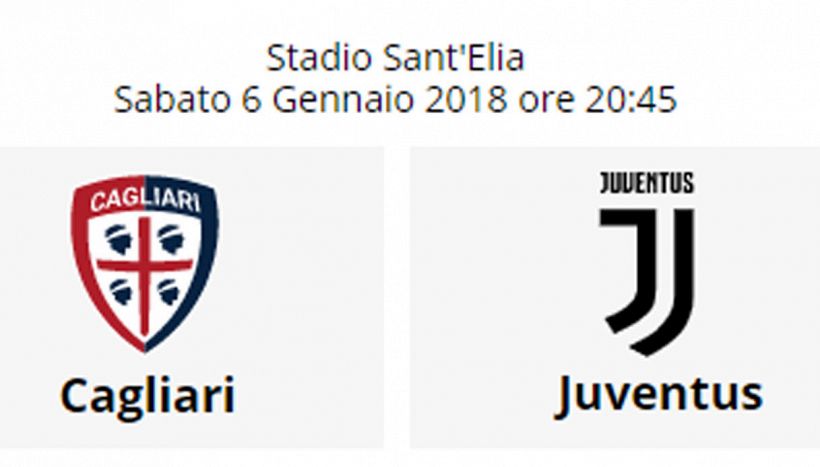Cagliari Juventus, dove vederla in tv, streaming live. Formazioni