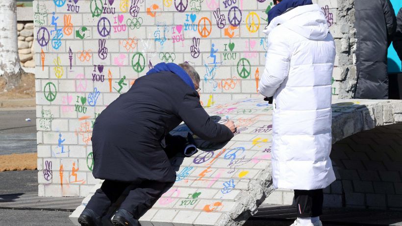 Alle Olimpiadi i grandi murales per la pace