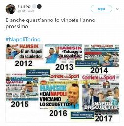 Addio scudetto, Napoli sbeffeggiato sui social