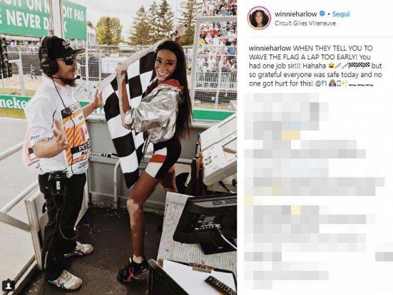 F1, l'errore clamoroso della modella al Gp di Montreal