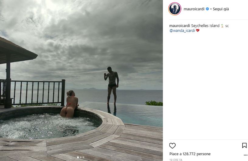 Icardi-Nara, vacanza bollente alle Seychelles su Instagram