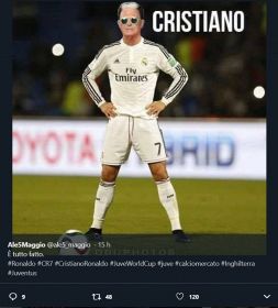 Cristiano Ronaldo alla Juve, sui social esplode l'ironia