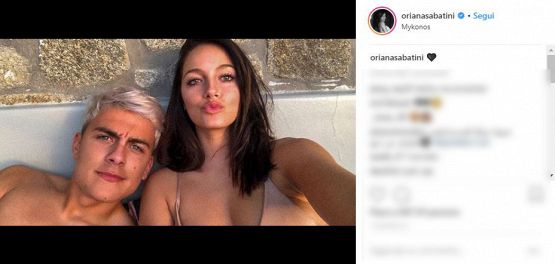 Dybala e Oriana: prima vacanza insieme
