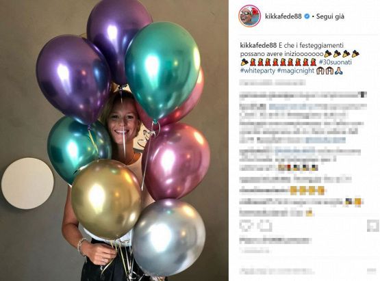 Federica Pellegrini, White party per i 30 anni