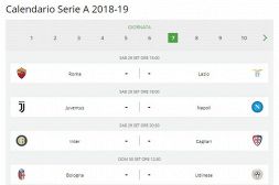 Calendario Serie A 2018-19: anticipi e posticipi tv fino al 29/12