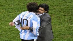 Maradona, bordata a Messi mentre…lo difendeva