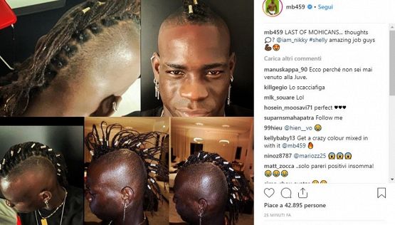 Mario Balotelli, un hairstyle che farà discutere
