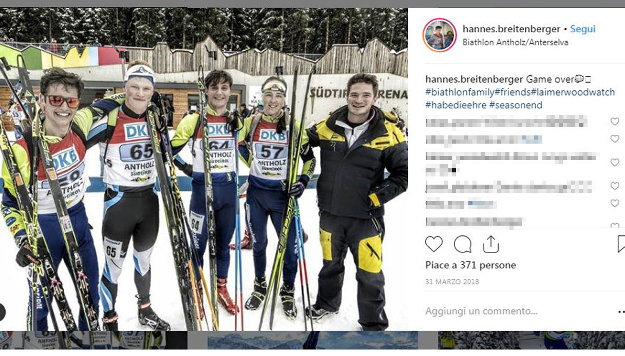 Hannes Breitenberger, promessa del biathlon scomparsa a 18 anni