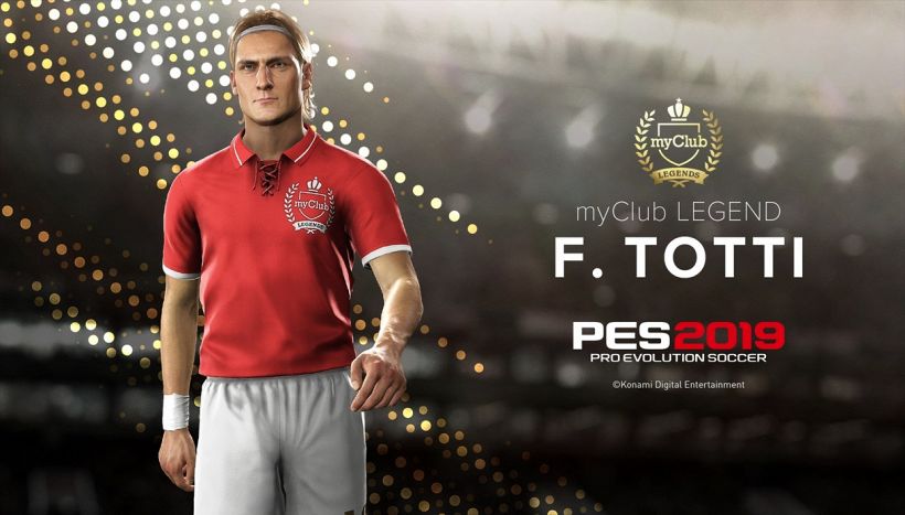 Pes 2019, tra le leggende in arrivo anche Francesco Totti