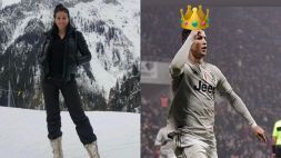 Georgina Rodriguez dalla neve incorona Re Cristiano Ronaldo