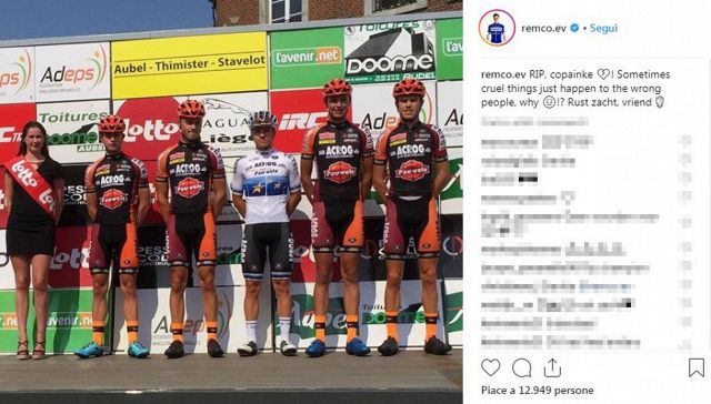 Atroce morte in gara per il ciclista Stefan Loos: le reazioni