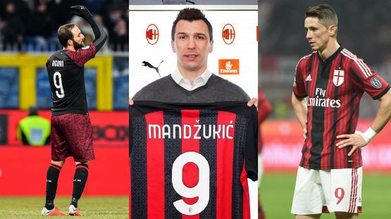 Milan: Mandzukic sfida la maledizione del 9. Tutti i flop