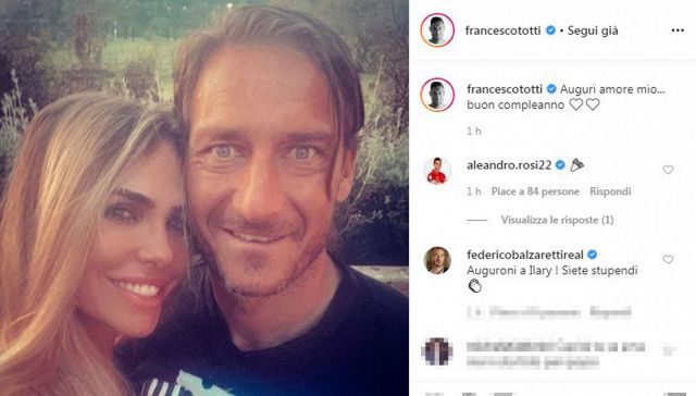Totti-Ilary: emergono dettagli del loro amore in giorno speciale