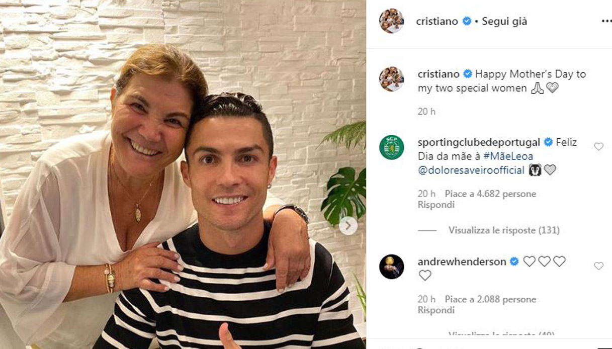 La Dedica Alla Mamma Di Cristiano Ronaldo Juve Cristiano Ronaldo E Georgina Insieme Prima Del Rientro Virgilio Sport