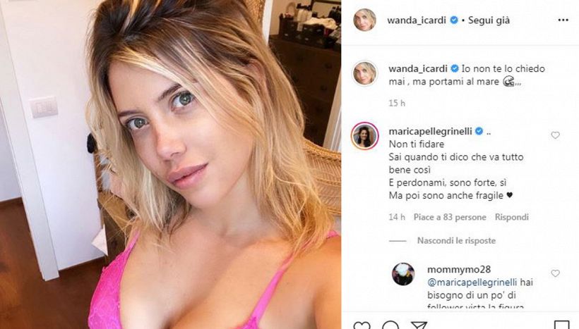 Wanda Nara, post scatena gli haters contro Marica Pellegrinelli