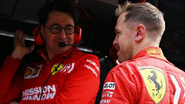 F1, Ferrari: aiuta Binot a salutare Sebastian Vettel