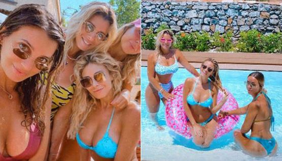 Diletta Leotta, relax con le amiche in piscina. Senza Scardina
