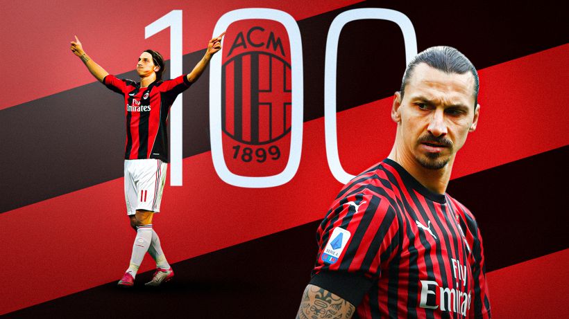 Ibrahimovic, 100 gare con il Milan: 62 goal e 27 assist