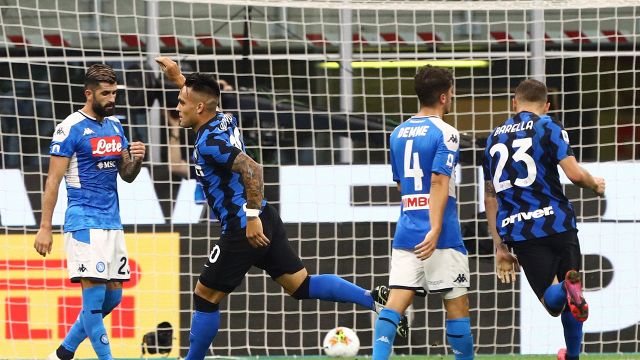 Lautaro, gol e rabbia: l'Inter stende il Napoli