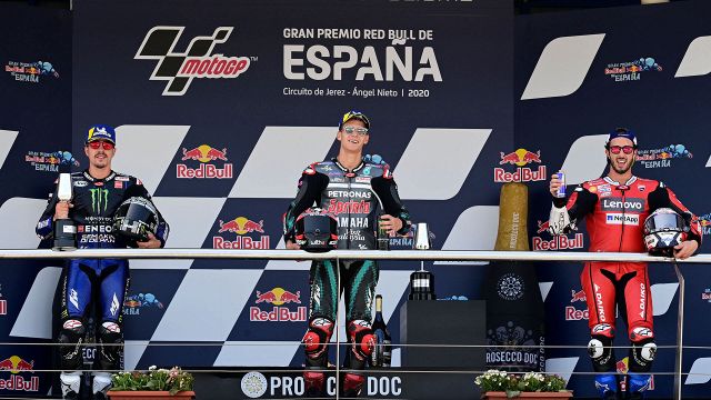 MotoGp, Jerez: trionfa Quartararo, Marquez cade e si fa male. Rossi ko