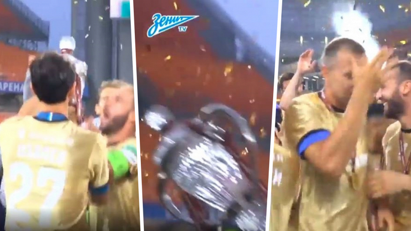 La Coppa di Russia allo Zenit: il trofeo cade e si rompe