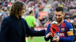 Puyol e Suarez stanno con Messi