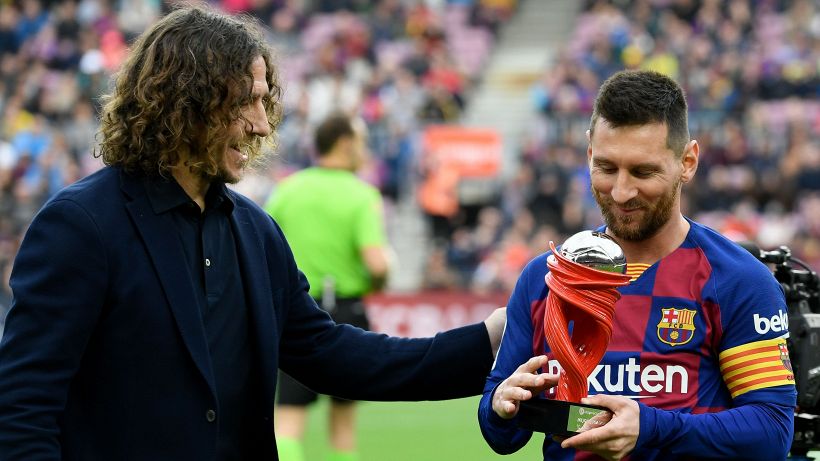 Puyol e Suarez stanno con Messi