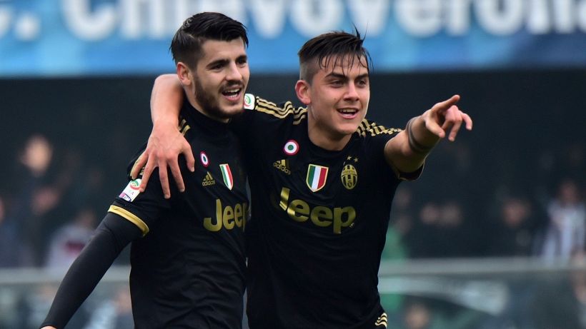 Juve, Dybala entusiasta di Morata: "Che bello"