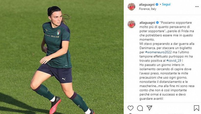 Alia Guagni positiva al coronavirus: "Tornerò a combattere"