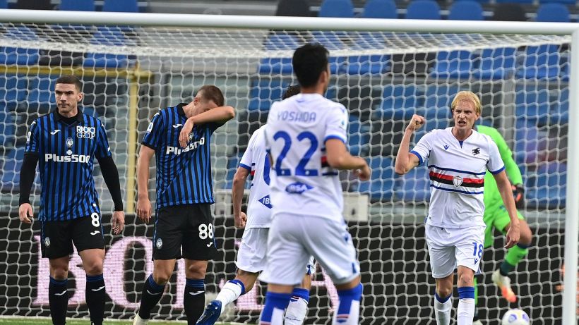 Nuovo tracollo dell'Atalanta: tris della Sampdoria