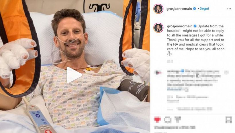 F1, incidente Grosjean, il messaggio: "Senza Halo non sarei qui"