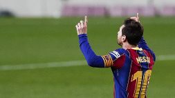 Messi dedica il gol a Maradona: ha la maglia del Newell's