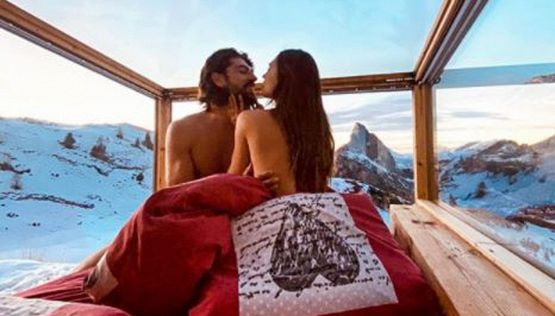 Ignazio Moser e Cecilia Rodriguez nudi sulla neve: polemiche