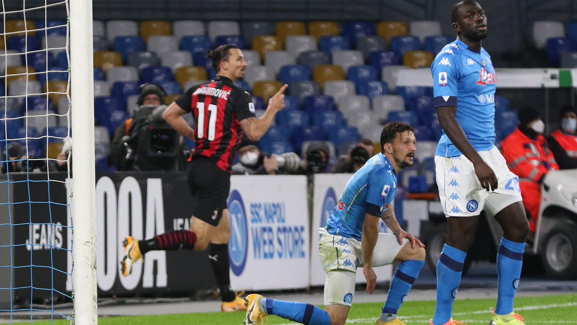 Serie A: le foto di Napoli-Milan 1-3