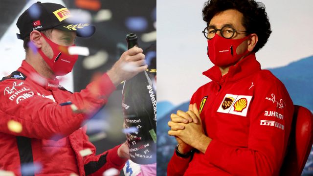 F1, gran Ferrari in Turchia: l'assenza di Binotto scatena il web