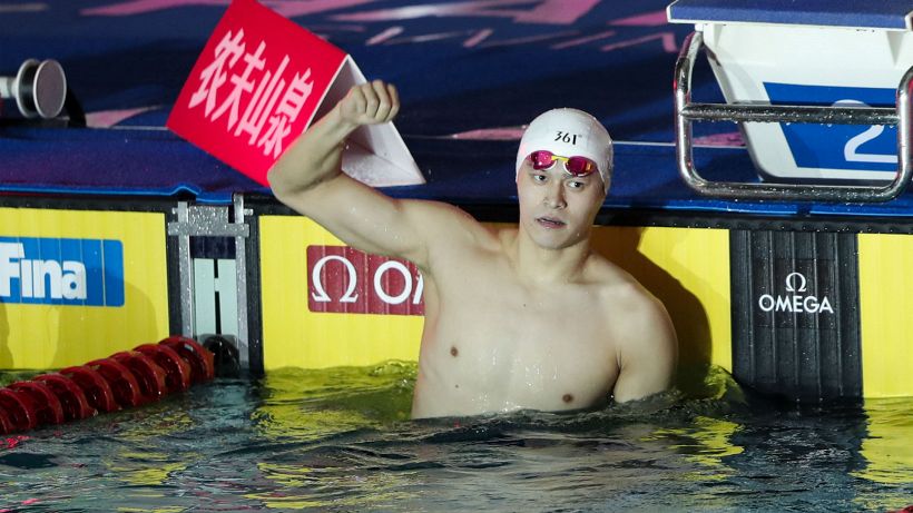 Nuoto, nulla da fare per Sun Yang, di nuovo squalificato