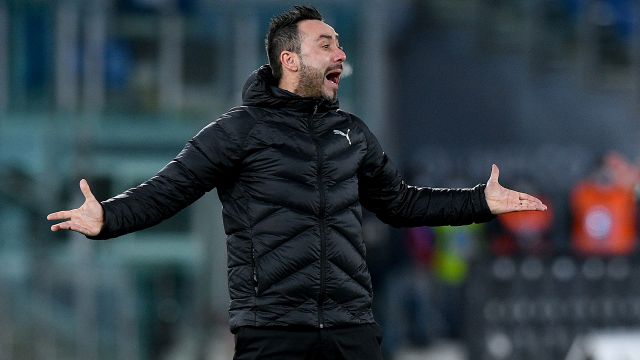 De Zerbi: "La Lazio è più forte e noi non siamo al meglio"