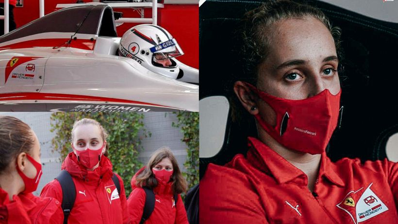 Ferrari, Maya Weug scrive la storia: prima donna pilota in rosso
