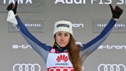 Sci: le foto della vittoria di Sofia Goggia a Crans-Montana